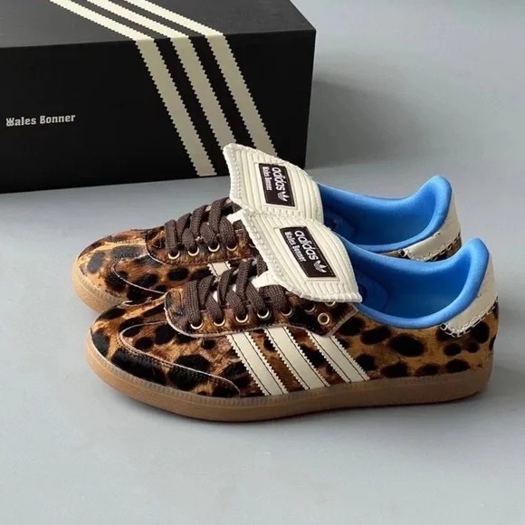 adidas Shoes - New Adidas x Wales Bonner Samba Pony Leopard Print Women's Sneaker